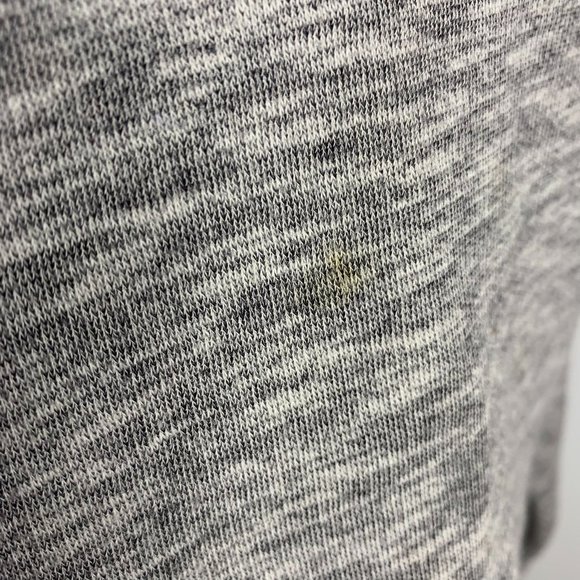 Victorias Secret Pink Cropped Sweatshirt XS Grey Hooded Long Sleeve Fleece - Picture 6 of 7